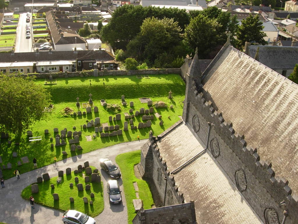 vista dalla round tower st canice kilkenny