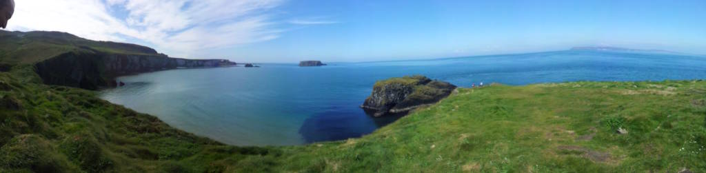 vista dal Carrick-a-rede rope bridge 
